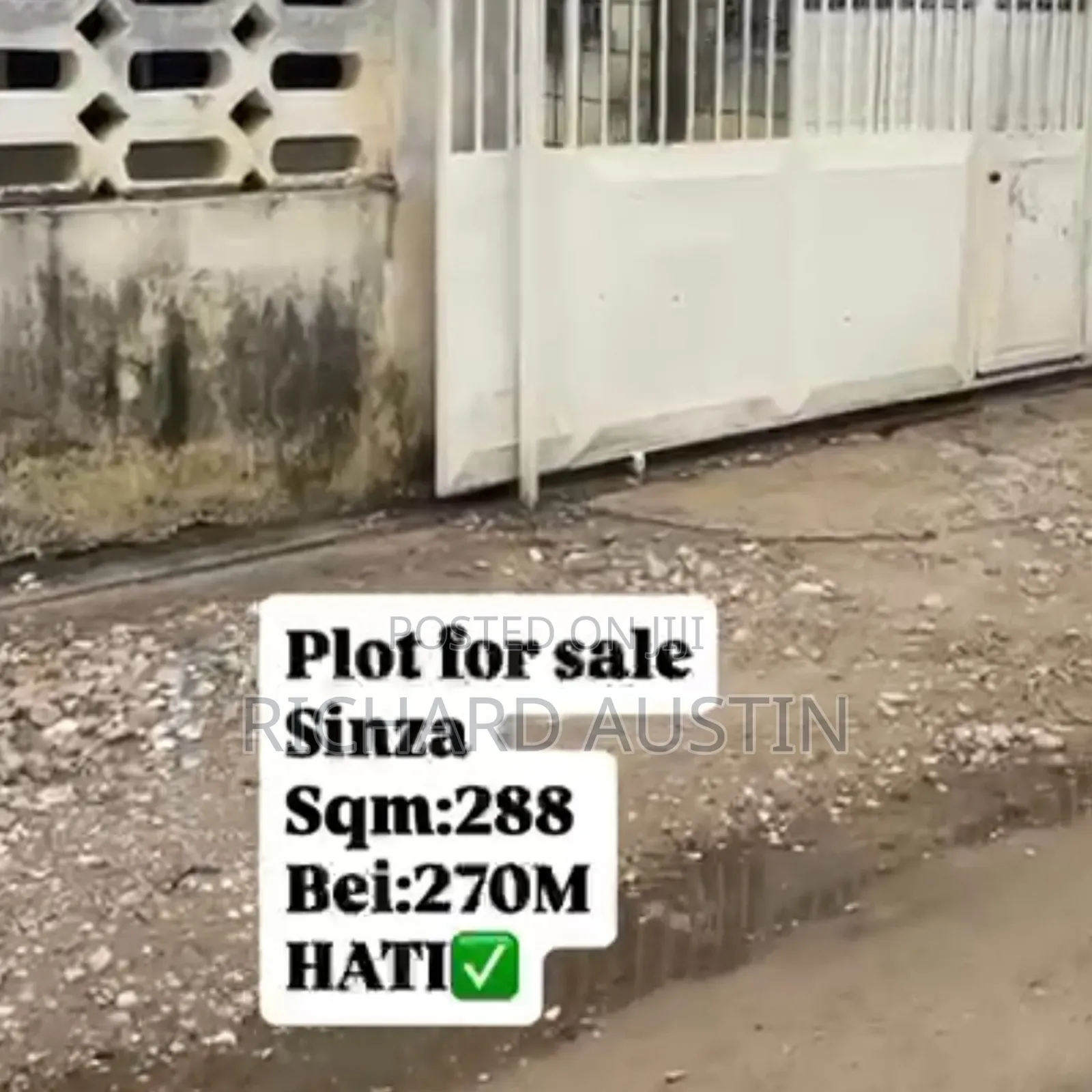 Land for Sale Sinza