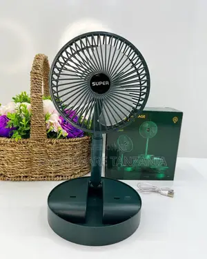 Super Foldable Rechargeable Desktop Fan Usb Charging Green