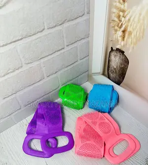 Silicone Body Back Scrubber Bath Brush Massage Strap V1199