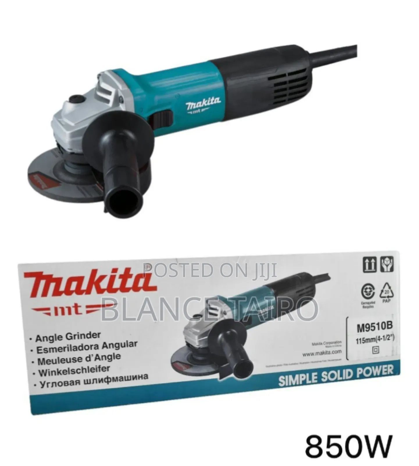 Makita Angle Grinder M9510b (850w) – Original, Imara Na Mpya! Inch 4.5
