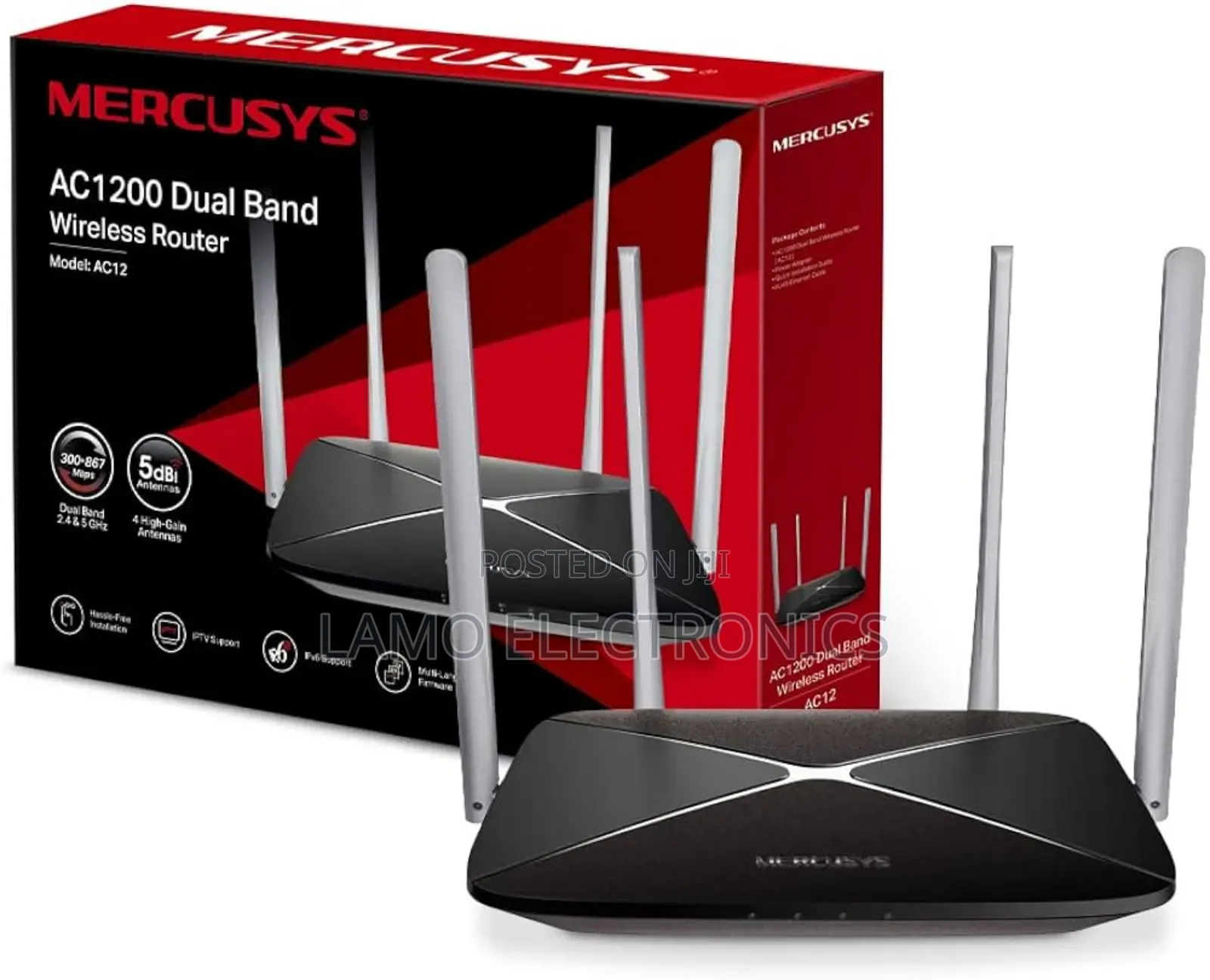 Mercusys Ac1200 Ac12 Dual Band Wireless Router
