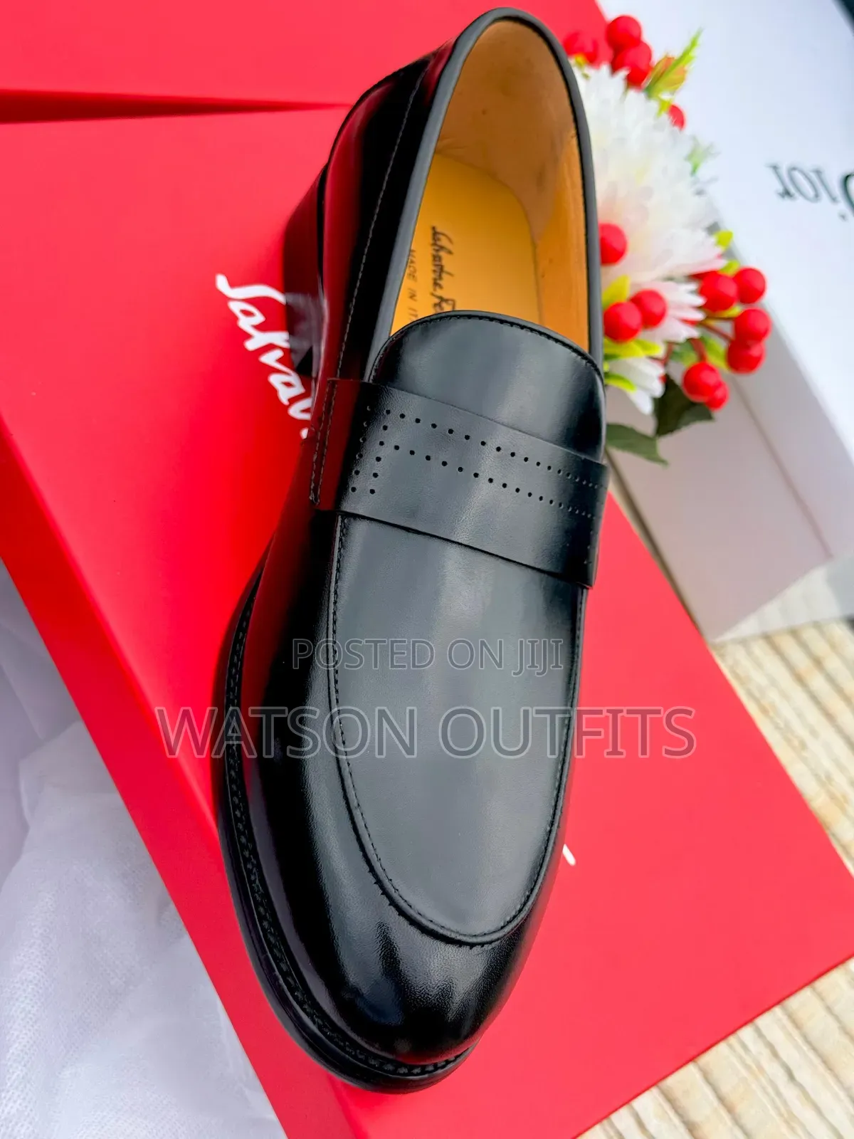 Salvatore Feragamo Brand Men's Genuine Leather Shoes Originally Nice