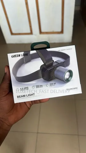 Green Lion Beam Light Rechargeable Headlamp