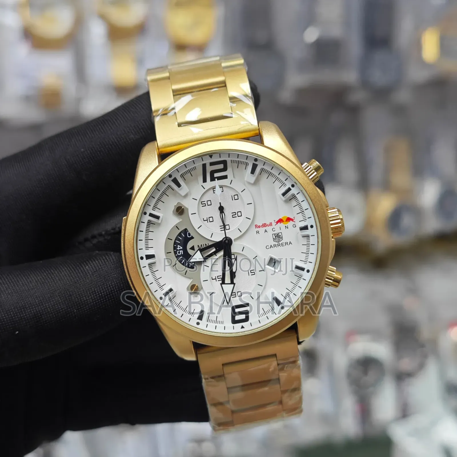 Tag Heuer Grand Carrera Red Bull Racing Stainless Steel GLD White