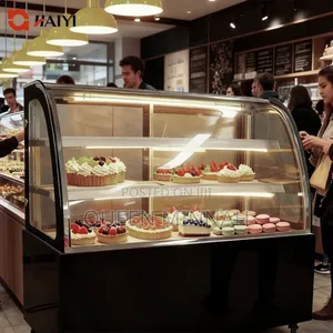 Cake Display Showcase Refrigerator With Air Cooling Stainless Steel