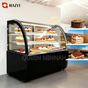 Cake Display Showcase Refrigerator With Air Cooling Stainless Steel