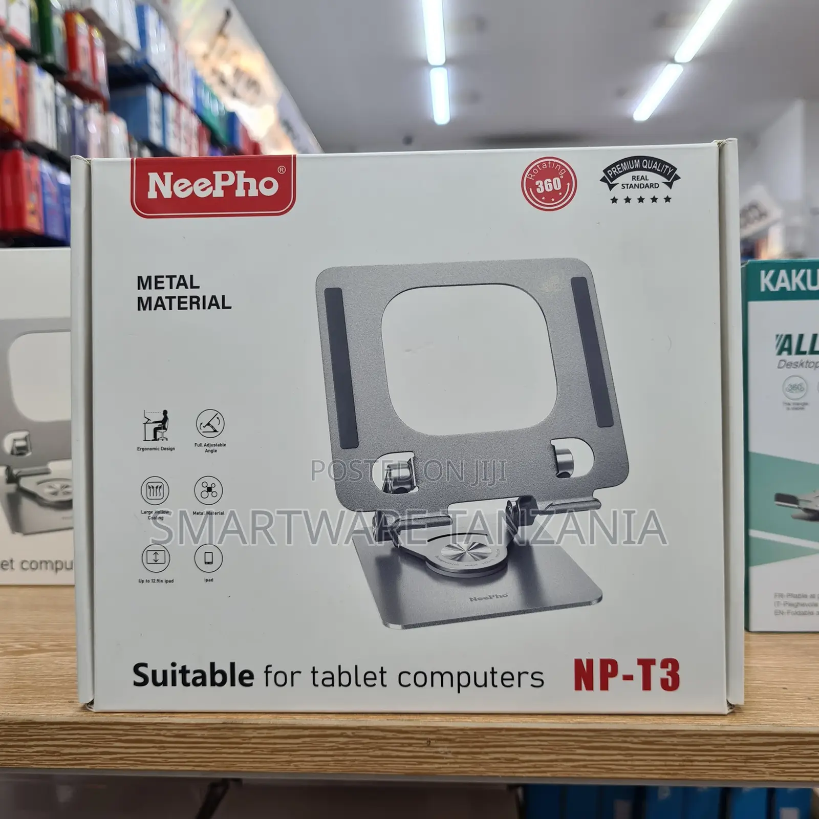 Neepho Np-T3 Metal 360 Rotating Tablet Stand Up to 12.9in