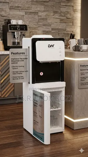 *Digiwave 3tap Top Load Water Dispenser With Cabinet