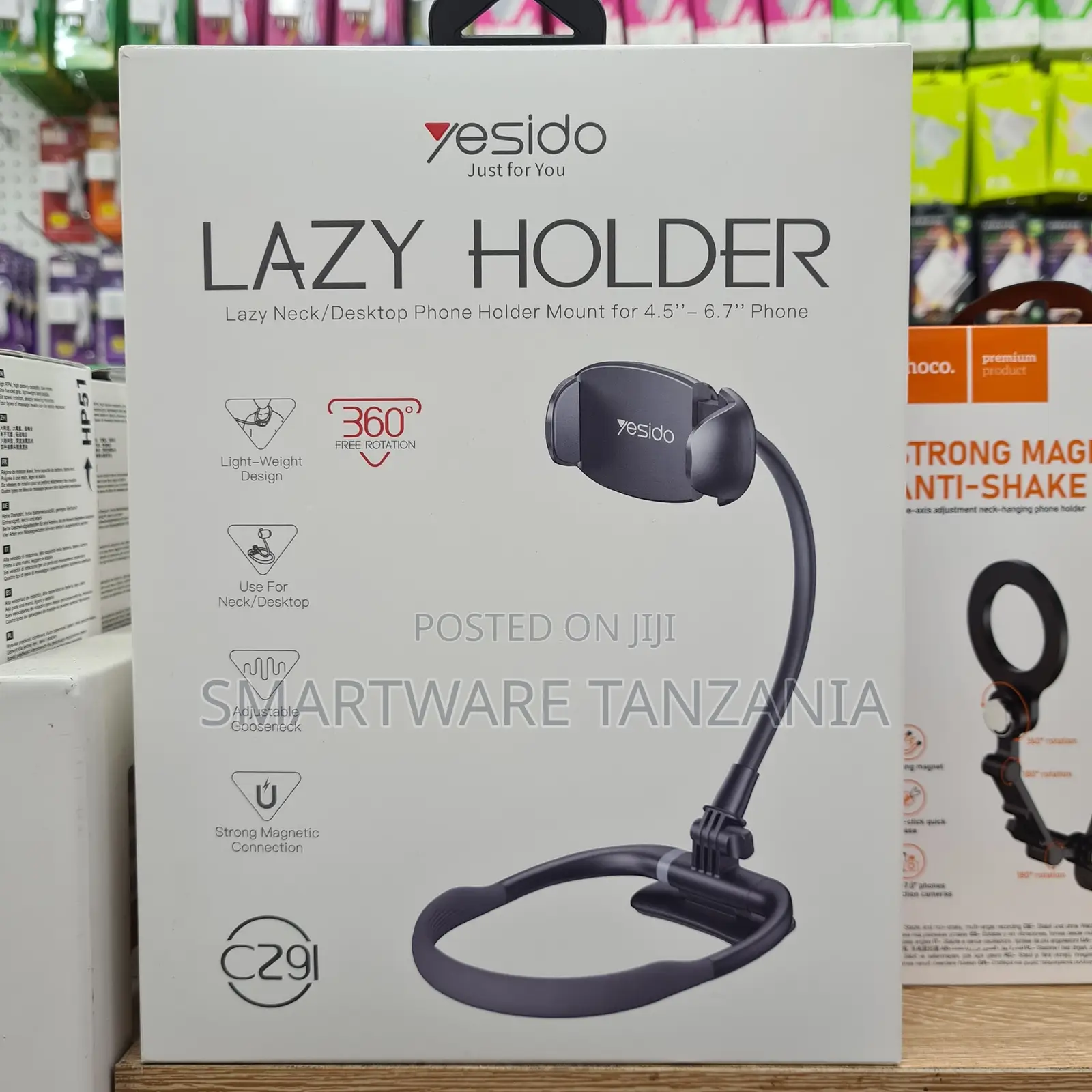 Yesido C29 Lazy Holder Flexible Neck Desktop Phone Mount