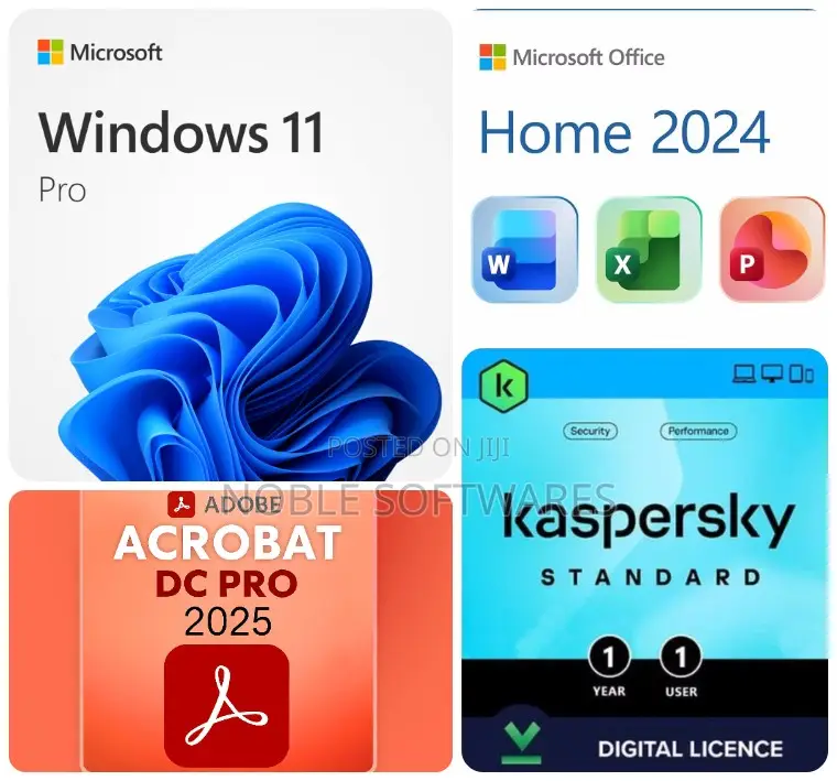 Windows 11 Pro + Microsoft Office 2024 Home + Kaspersky Standard 2026