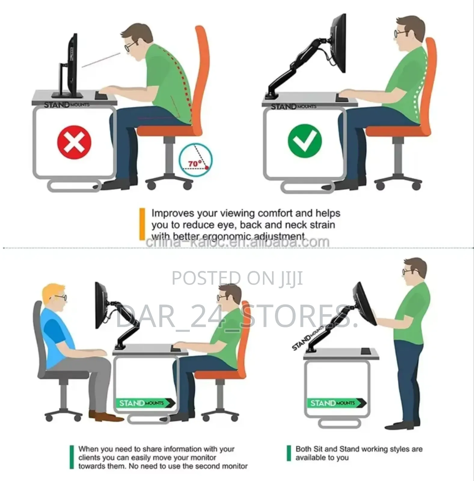 Monitor Mount Stand(17-32inches)