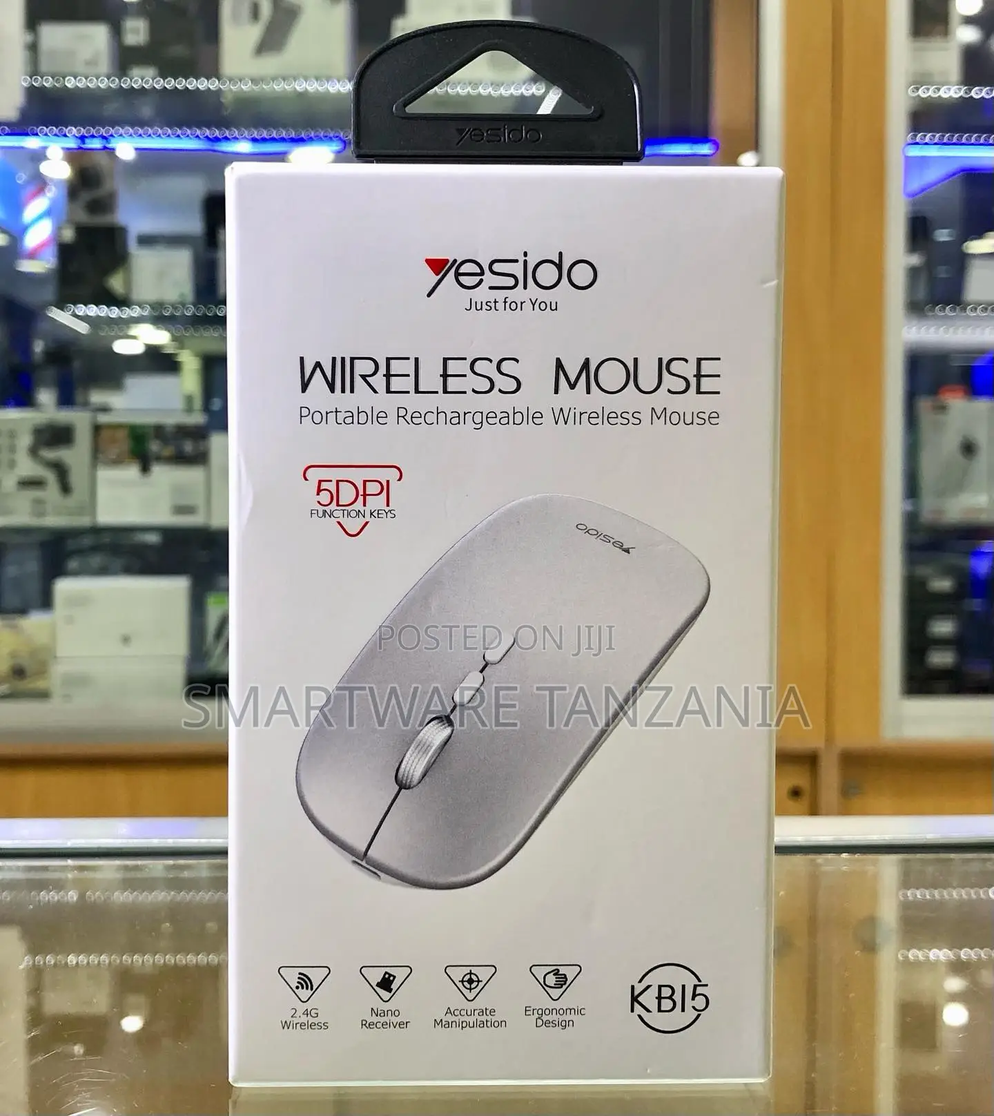 Yesido Kb15 Rechargeable 2.4g Wireless Mouse 5 Dpi Keys