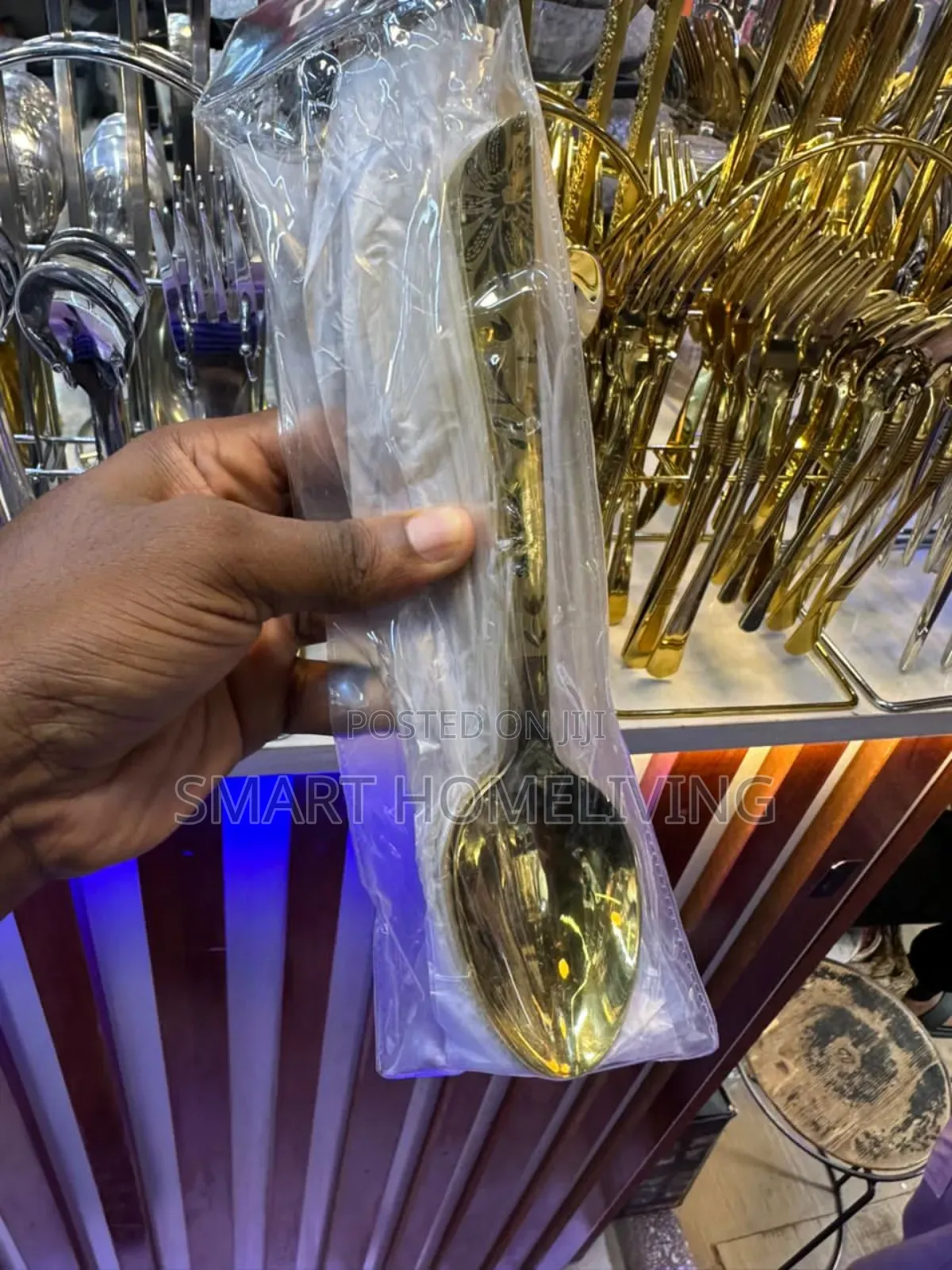 Gold Plated Stainless Steel Spoon