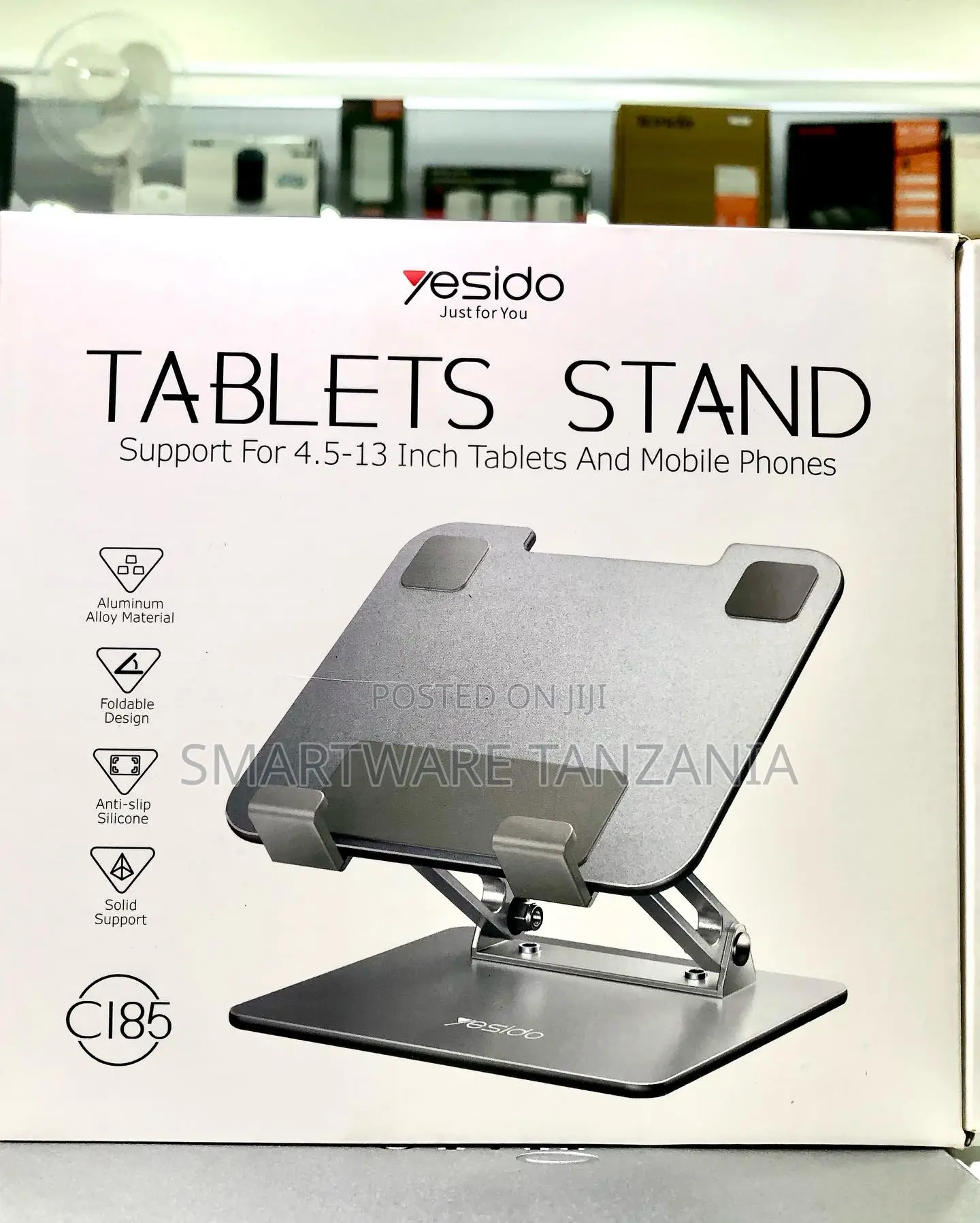 Yesido C185 Aluminum Alloy Foldable Tablet Stand 4.5-13in