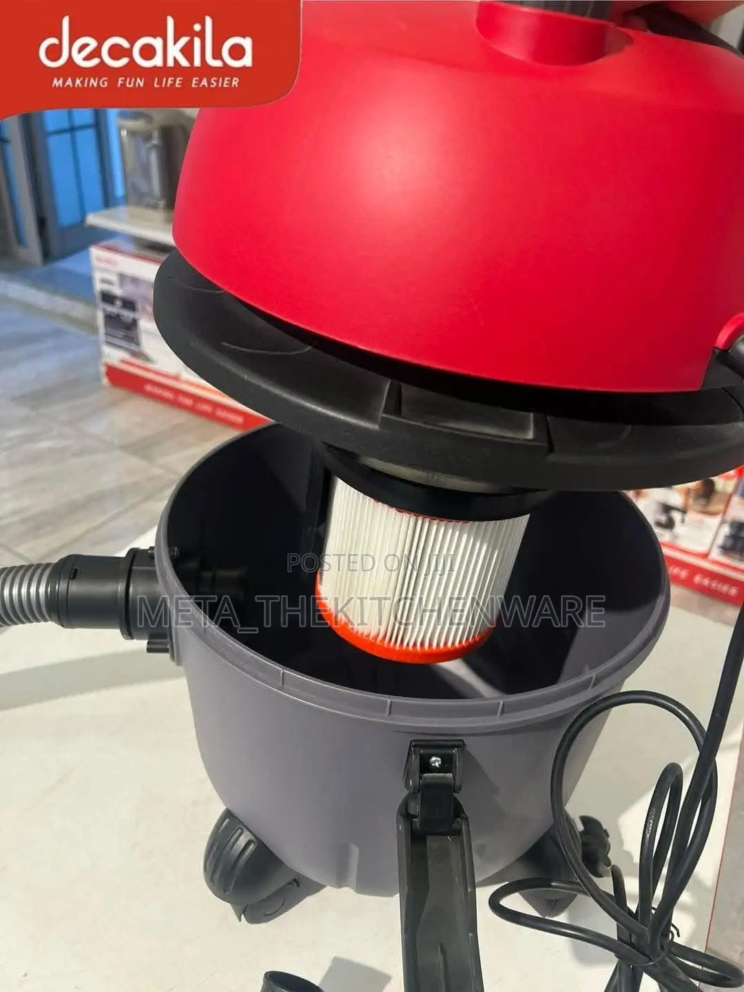 Decakila Vacuum Cleaner 15l (Wet Dry Garbage)1200w
