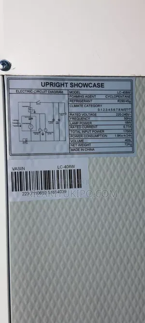 400l Vasin Show Case Beverage Refrigerator