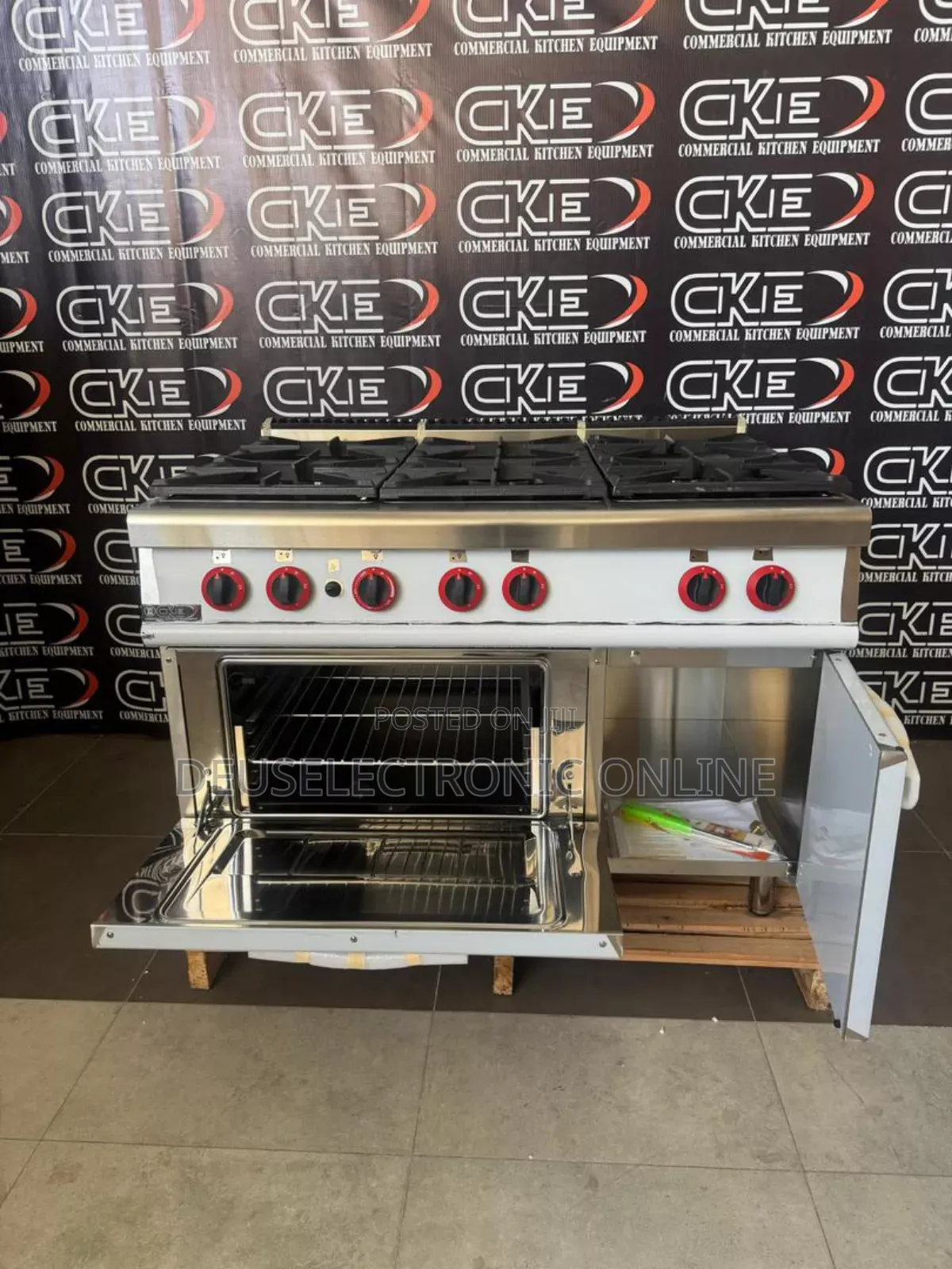 *6 Burners Gas Range Cookers With Gas Oven and Cabinet*