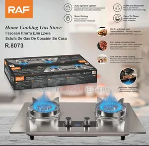 Raf R.8073 Home Cooking Gas Stove 2 Burners With Timer