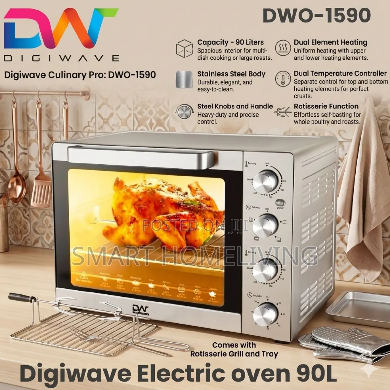 Digiwave Elctric Oven 90l