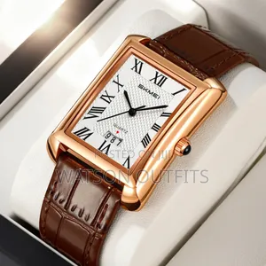 Skmei Brand Men's and Women's Original Watches Genuine Leather Straps