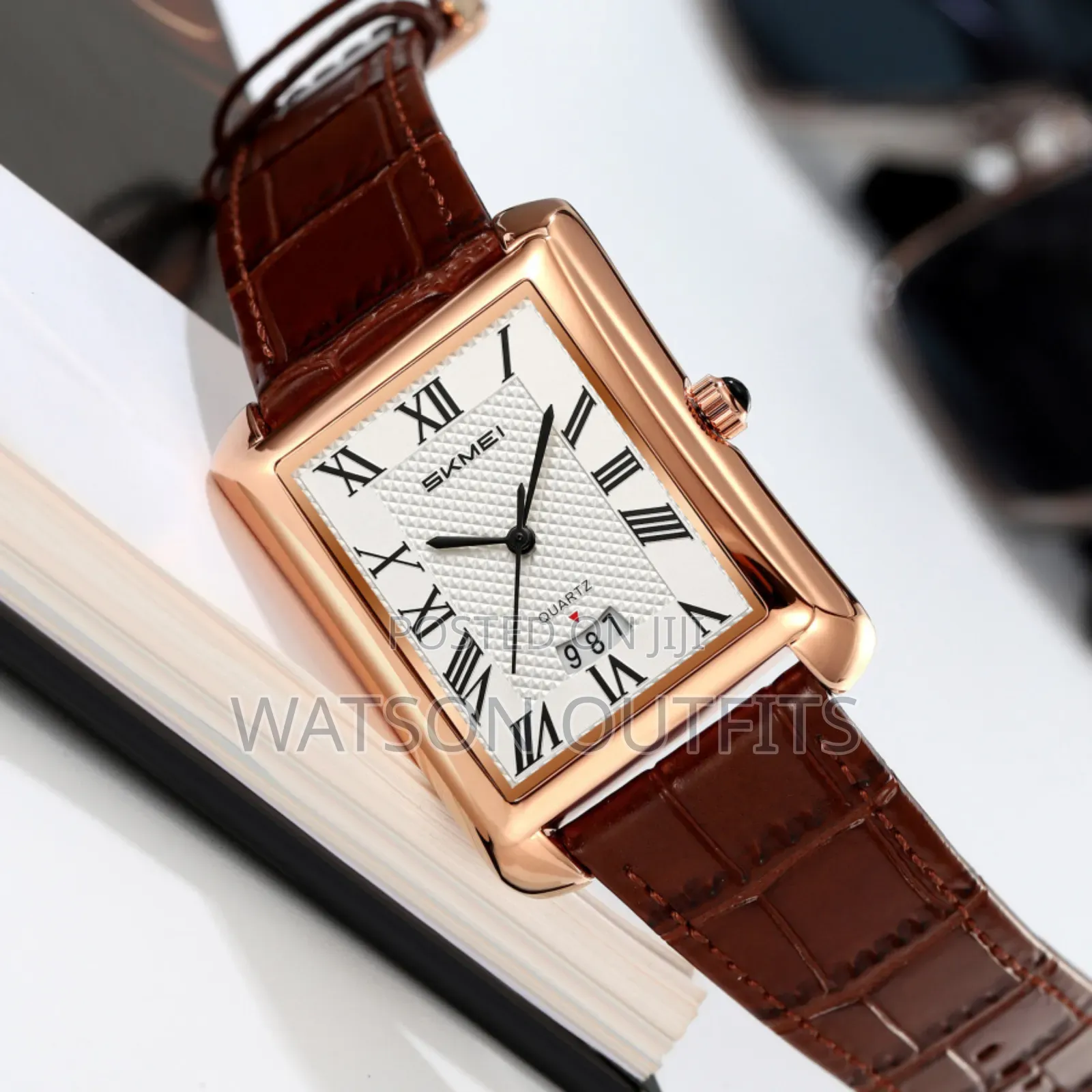 Skmei Brand Men's and Women's Original Watches Genuine Leather Straps