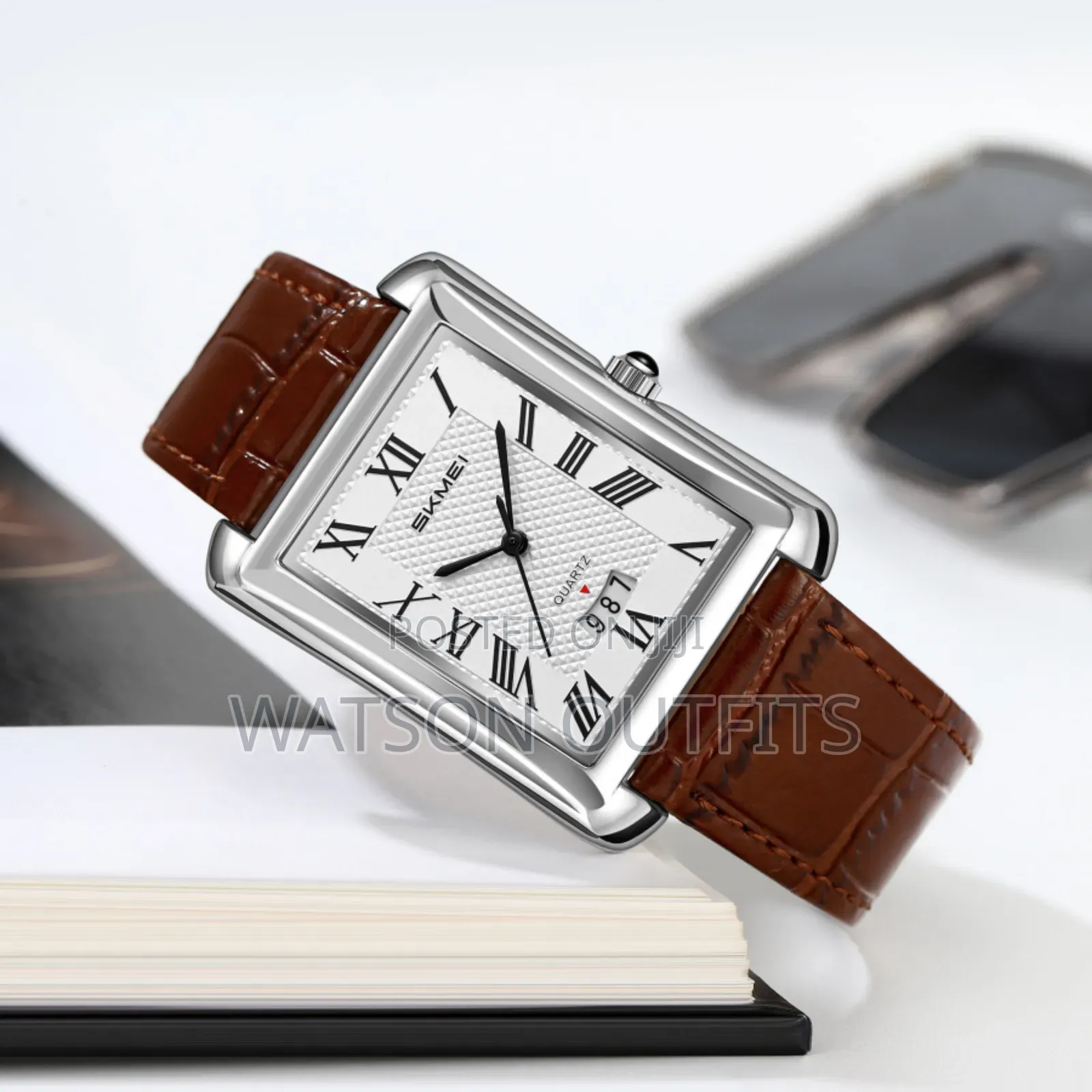 Skmei Brand Men's and Women's Original Watches Genuine Leather Straps