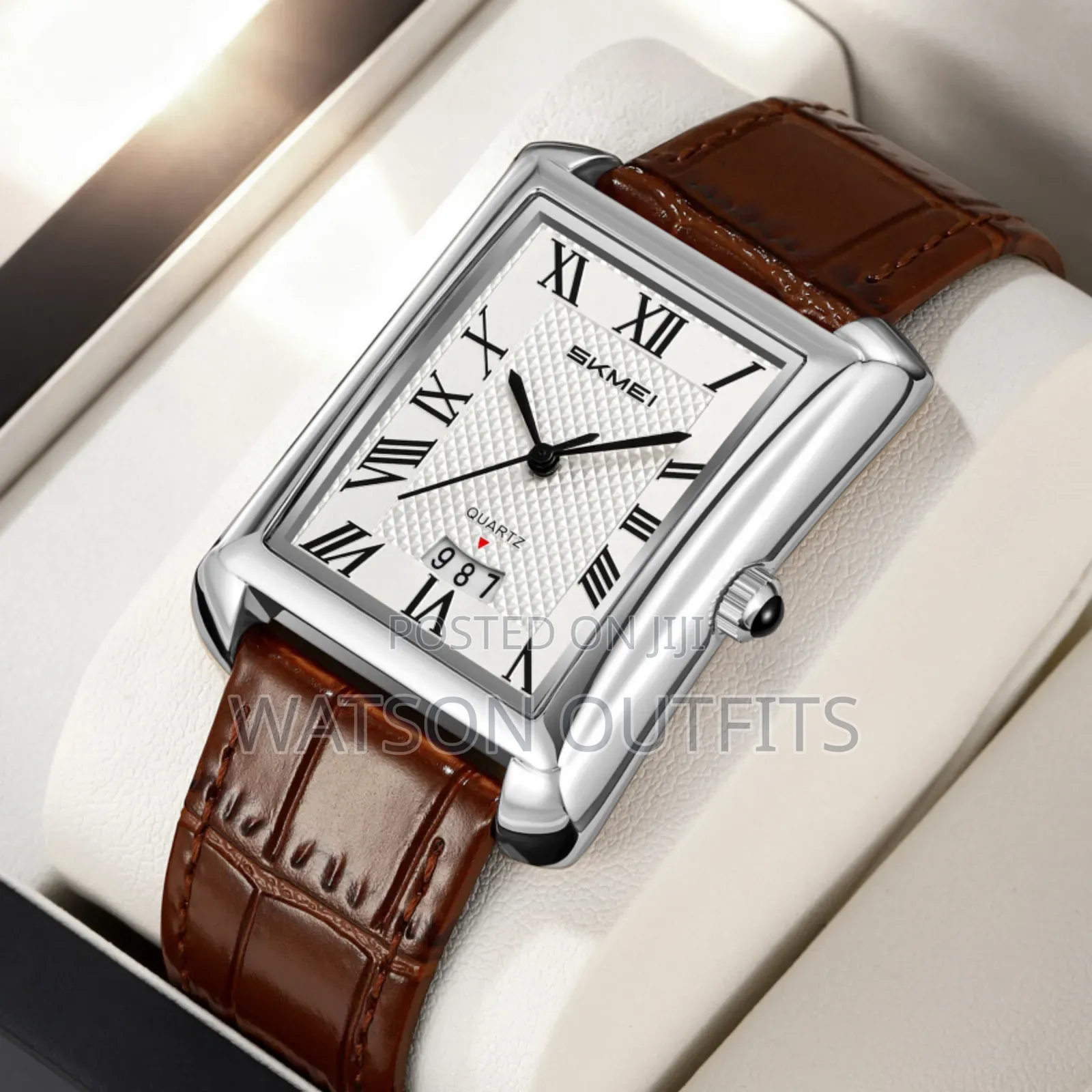 Skmei Brand Men's and Women's Original Watches Genuine Leather Straps