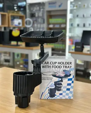 Car Cup Holder With Adjustable Food Tray for Vehicles