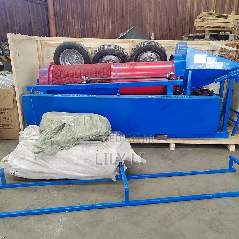 5tphmobile Small-scale Alluvial Sand Gold Recovery Gravity Separator