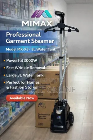 3ltrs Mimax Proffessional Garmet Steamer / Pasi Ya Kusimama