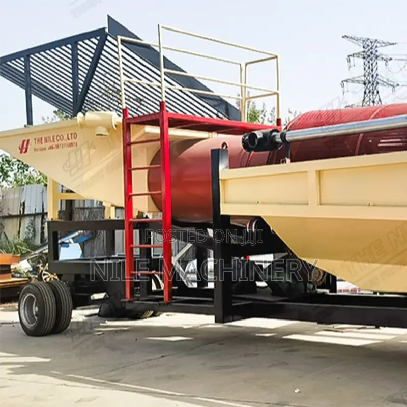 River Gold Washing Plant 100tph Rotary Trommel Washing Machine