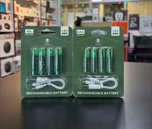 Green Lion Aa and Aaa 1.6v Zn-Ni Rechargeable Batteries