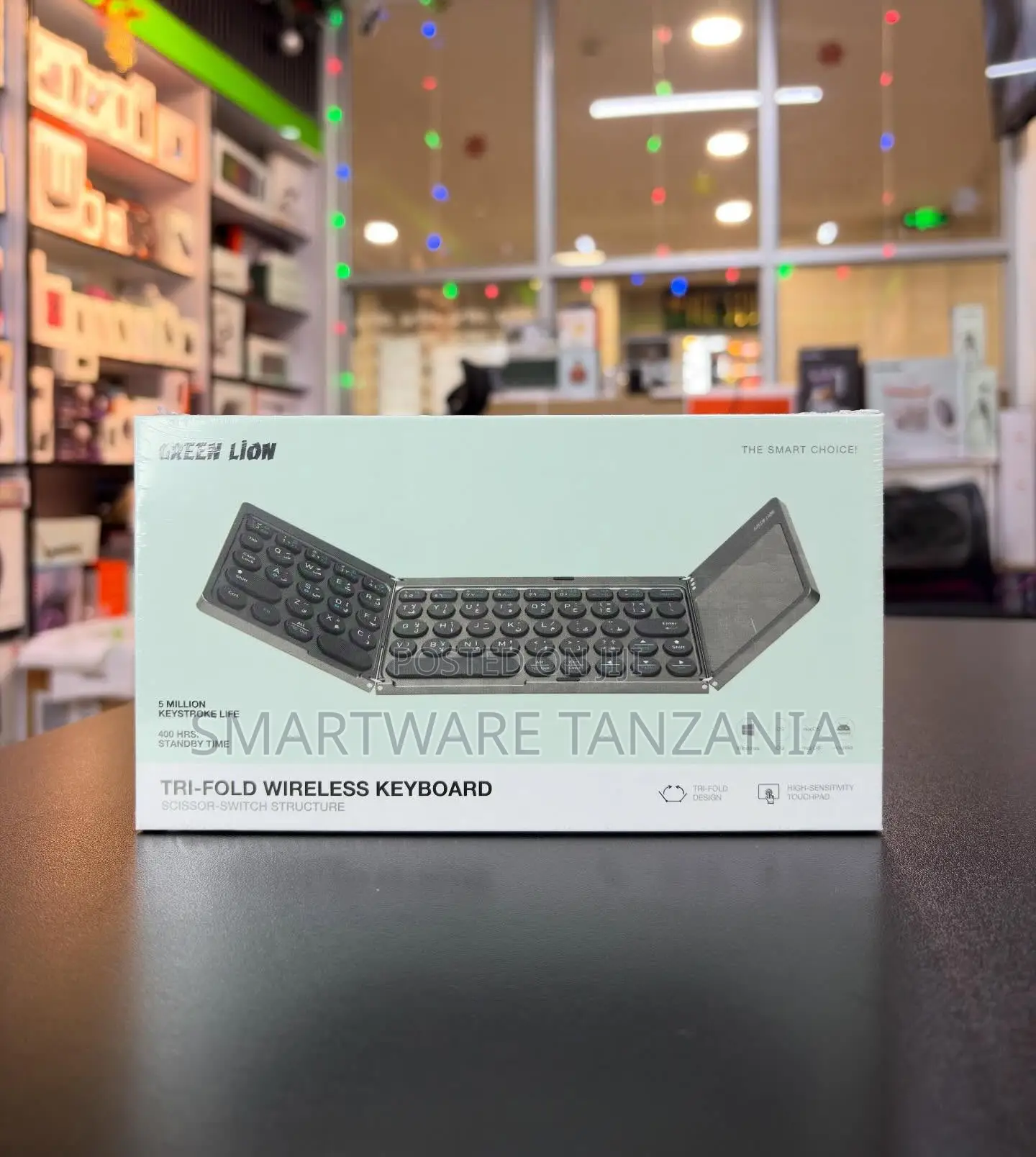Green Lion Tri-Fold Wireless Keyboard With Touchpad
