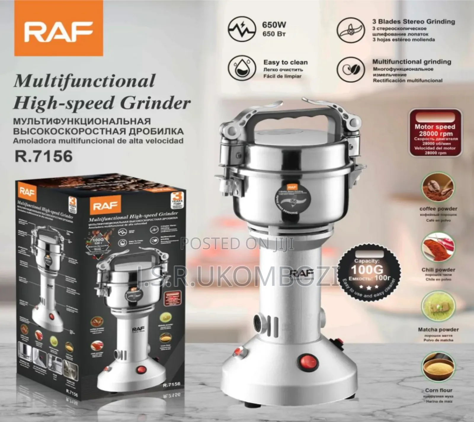*Raf Powder Grinder 100gm Robo