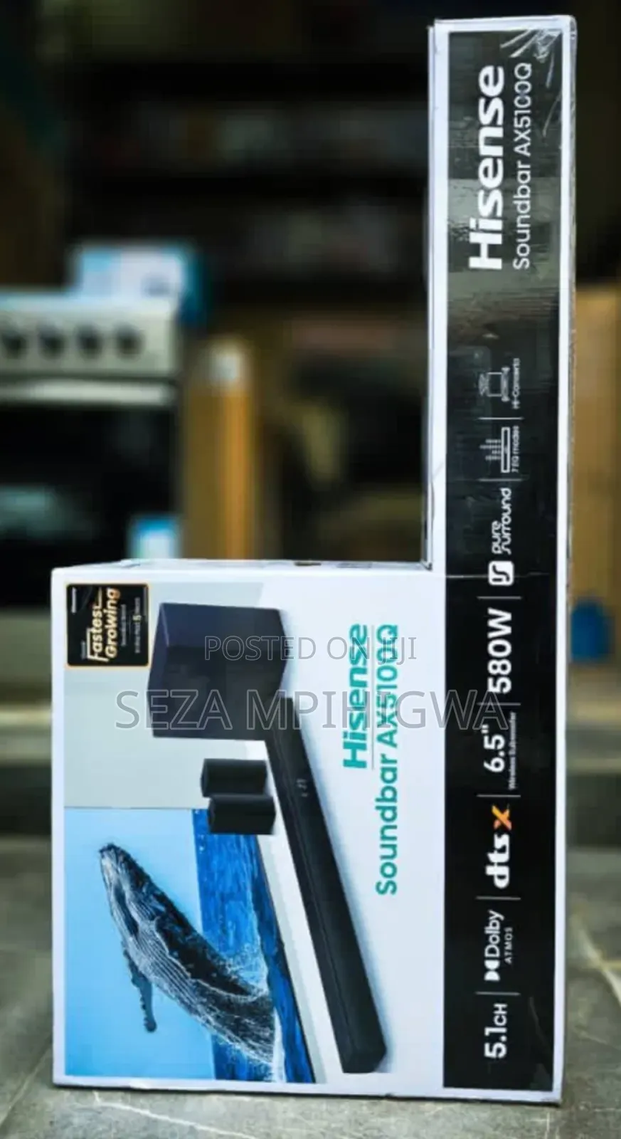 Hisense Soundbar 580w 5.1ch Wireless