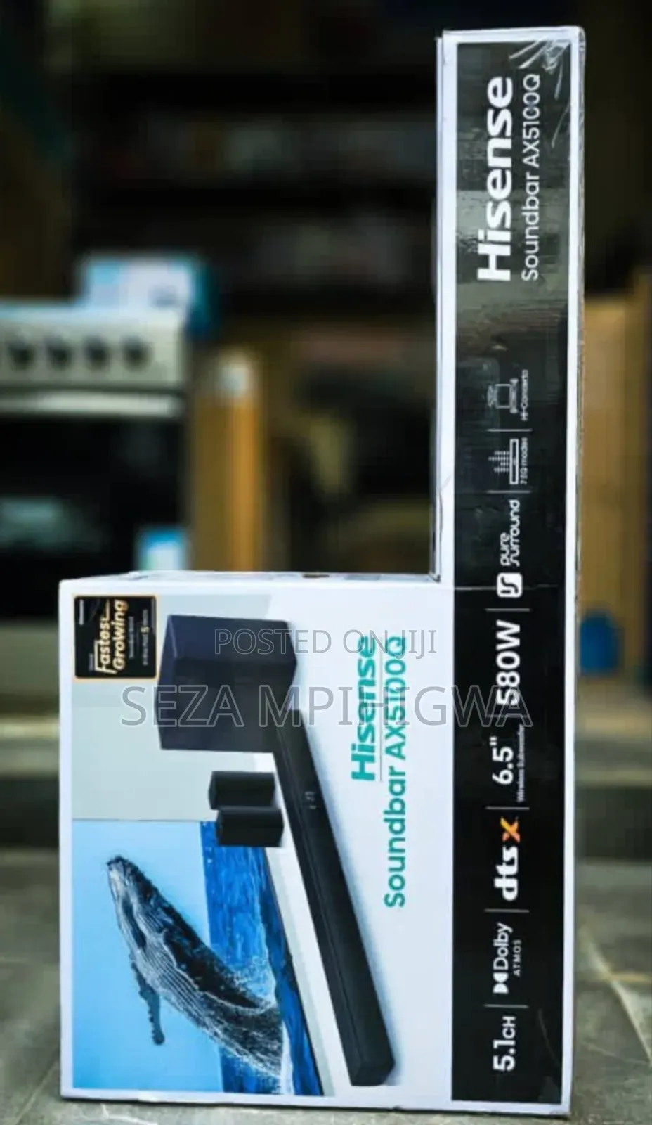 Hisense Soundbar 580w 5.1ch Wireless