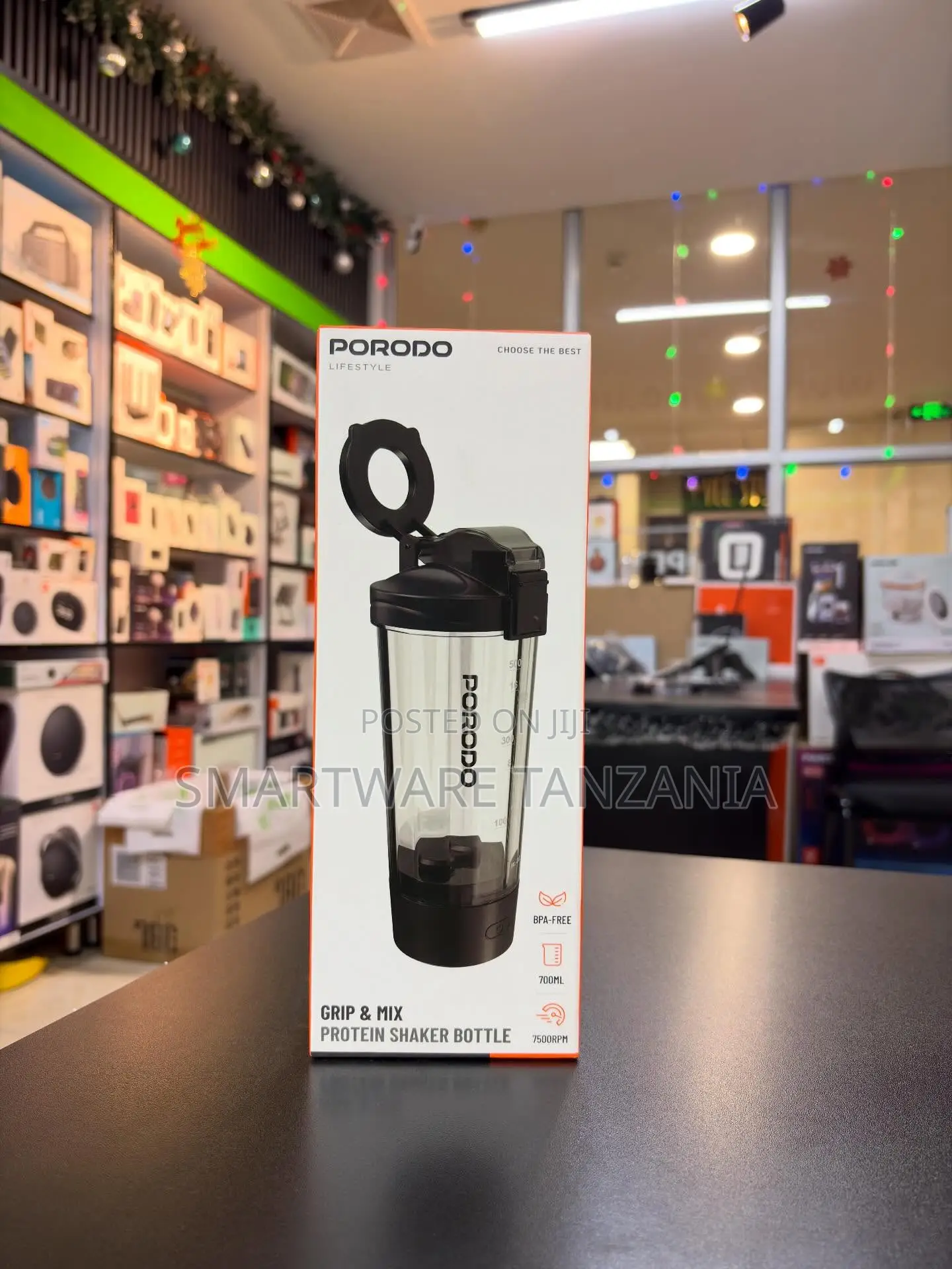 Porodo Lifestyle Grip and Mix Protein Shaker Bottle 700ml