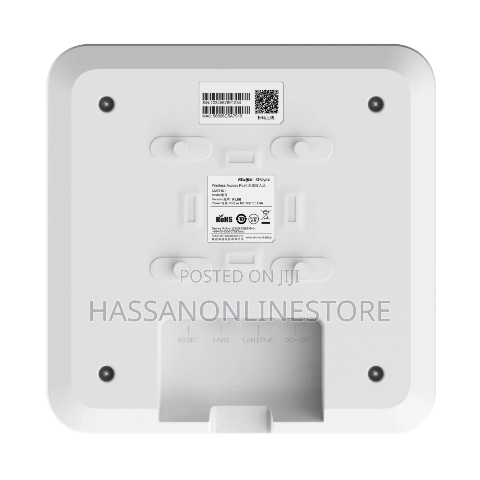 Ruijie Rg-Rap2260(G) Reyee Wi-Fi 6 Ax1800 Ceiling Access Point