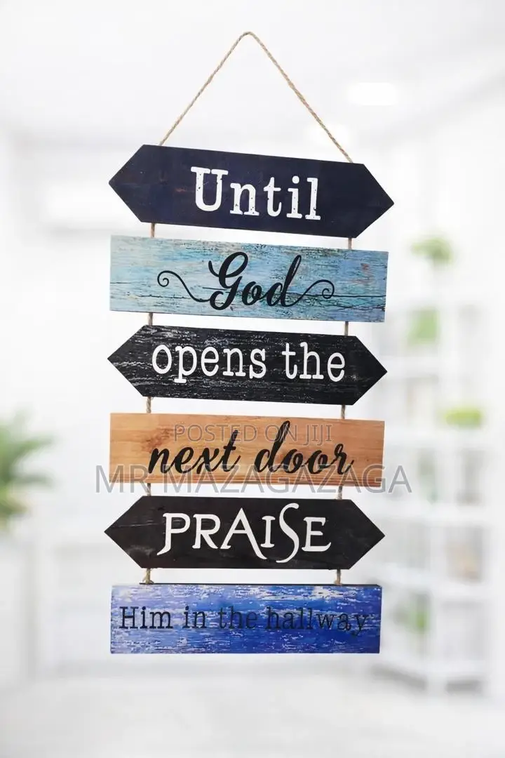 *#Hanging Wooden Sign Decor