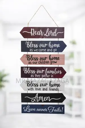 *#Hanging Wooden Sign Decor