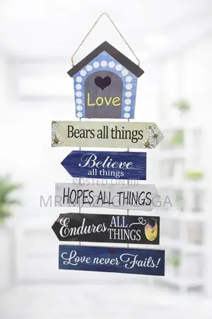 *#Hanging Wooden Sign Decor