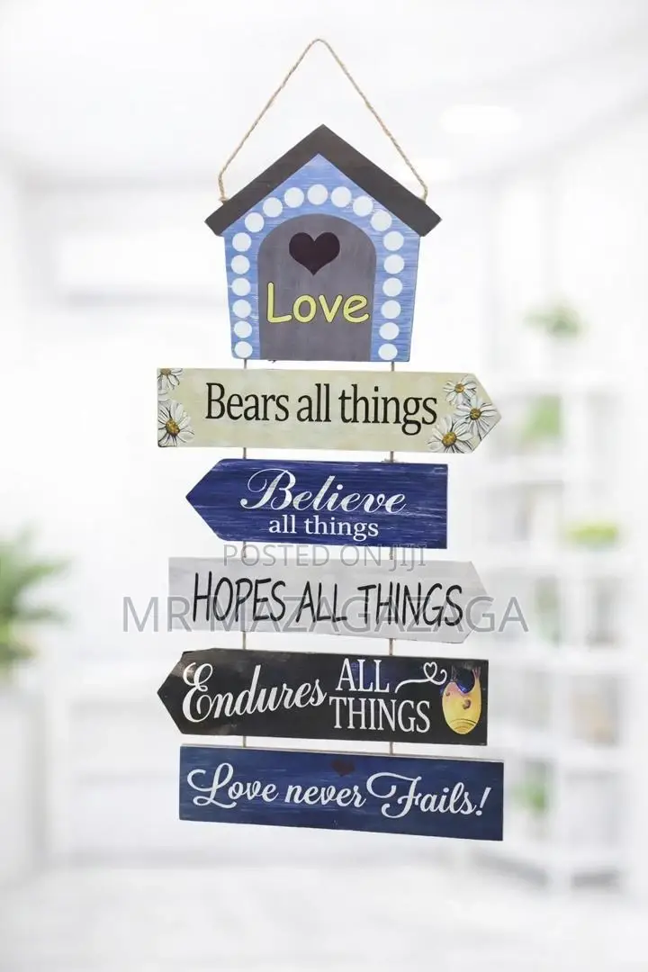*#Hanging Wooden Sign Decor
