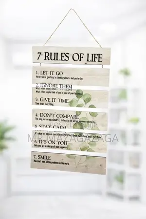 *#Hanging Wooden Sign Decor