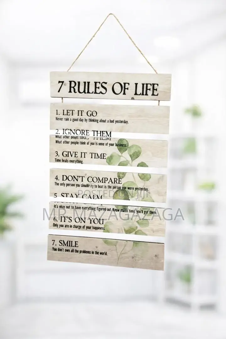 *#Hanging Wooden Sign Decor
