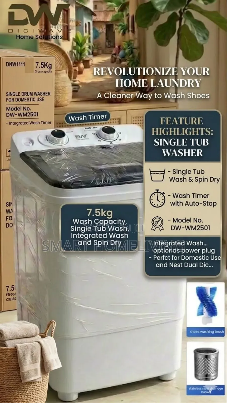 Digiwave Single Tub Washing Machine
