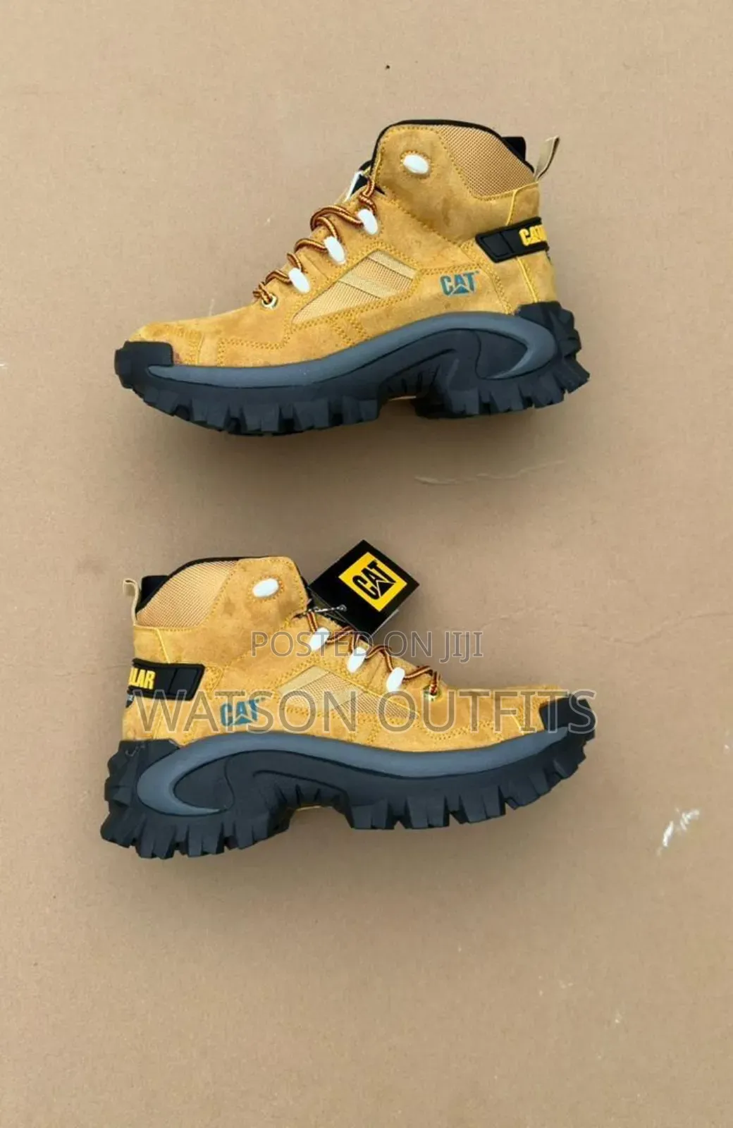 Caterpillar Brand Materials Quality Men's Leather Shoes