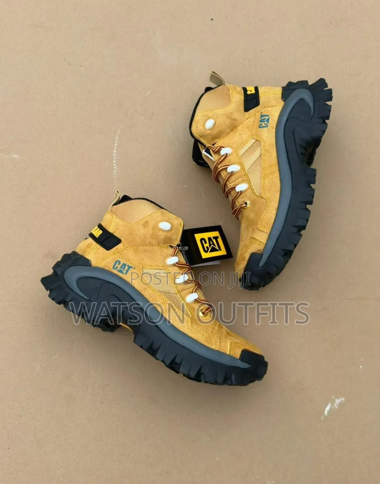 Caterpillar Brand Materials Quality Men's Leather Shoes