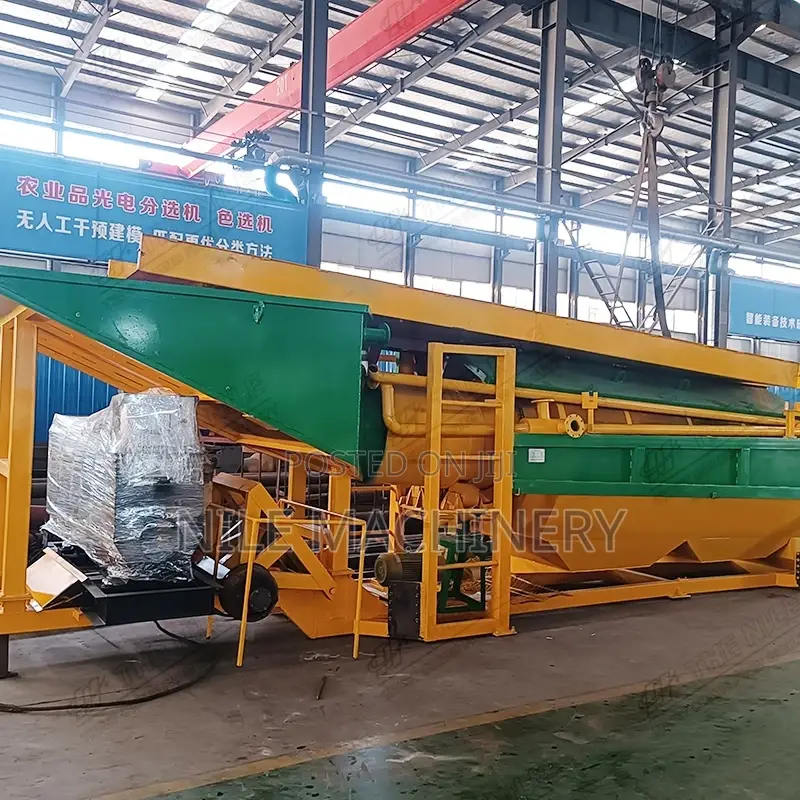 100 Tons/Hour Mobile Drum Gold Washing Equipment
