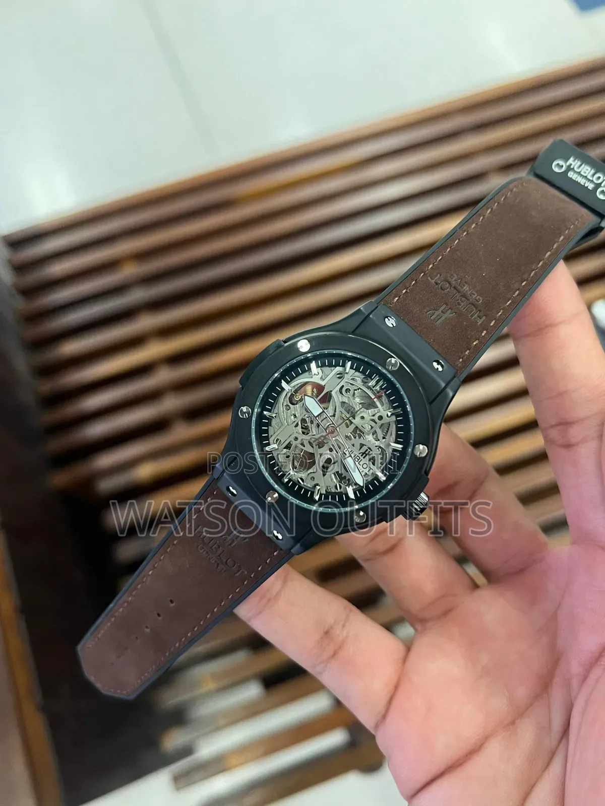 Hublot Brand Men's Leather Straps Watches Movement Automatic