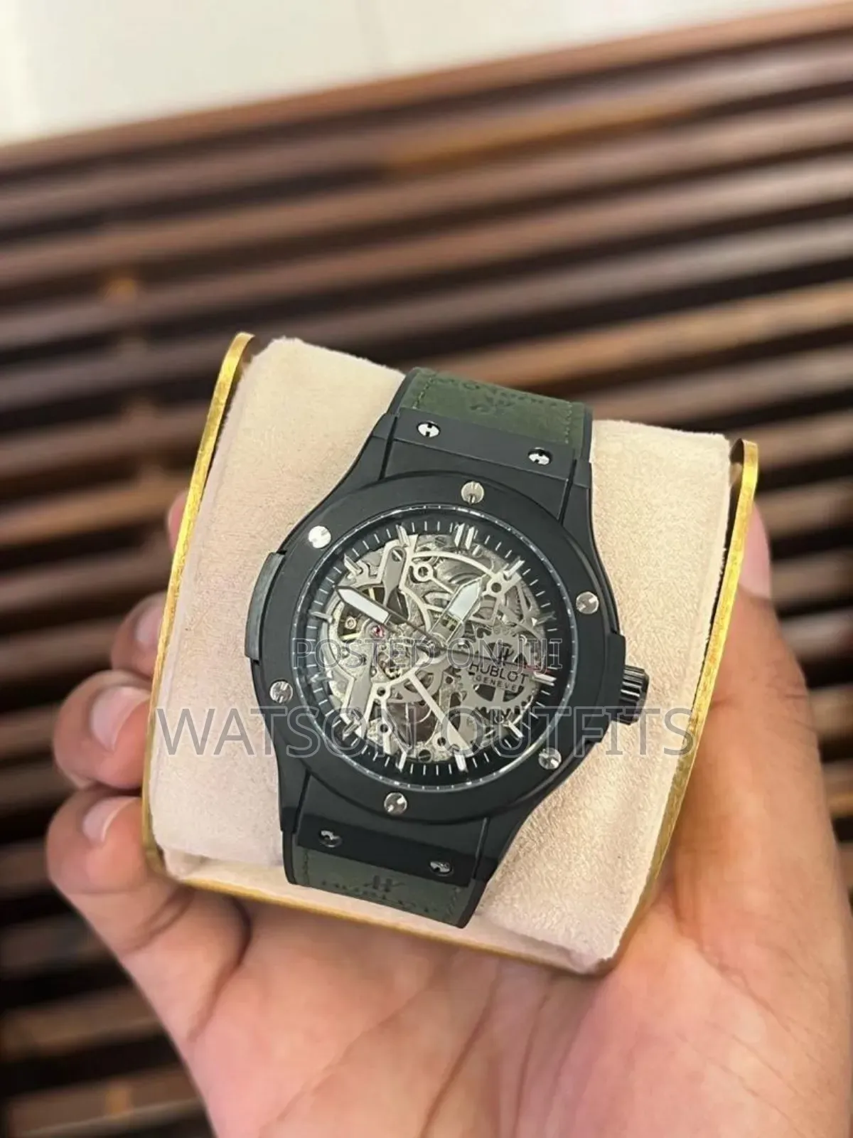 Hublot Brand Men's Leather Straps Watches Movement Automatic